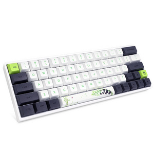 Amazon hotsale sk64s gk64s RGB 60% PBT Gateron optical green switch mechanical gaming keyboard panda design