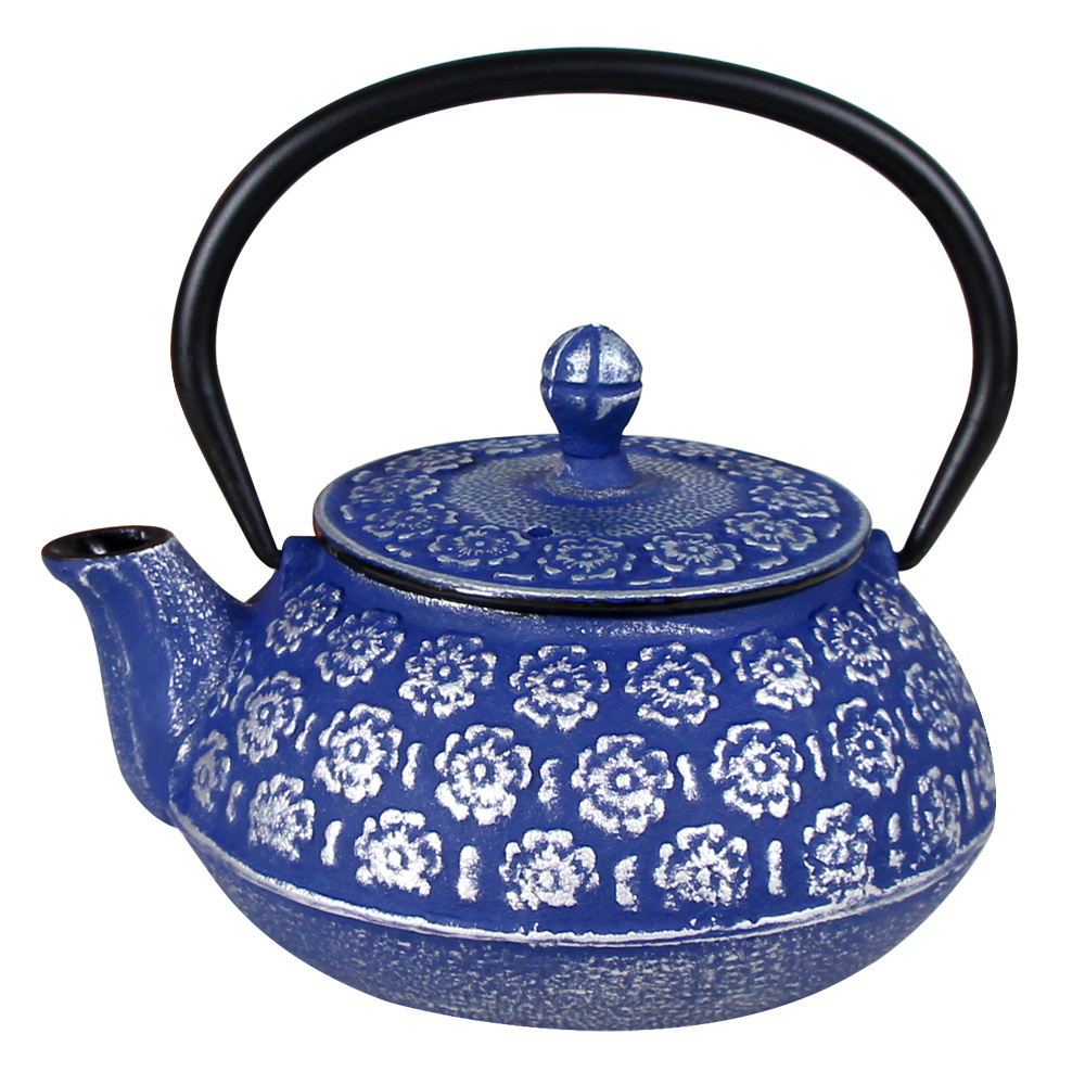 Cookwin blue cast iron Teaware Japanese Tea Kettle traditional style small cast iron teapot