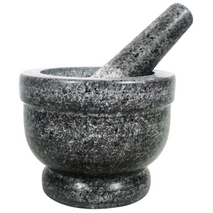 5" 13x10.5cm Heavy Duty Stone Spice Grinder Granite stone Grinder Bowl