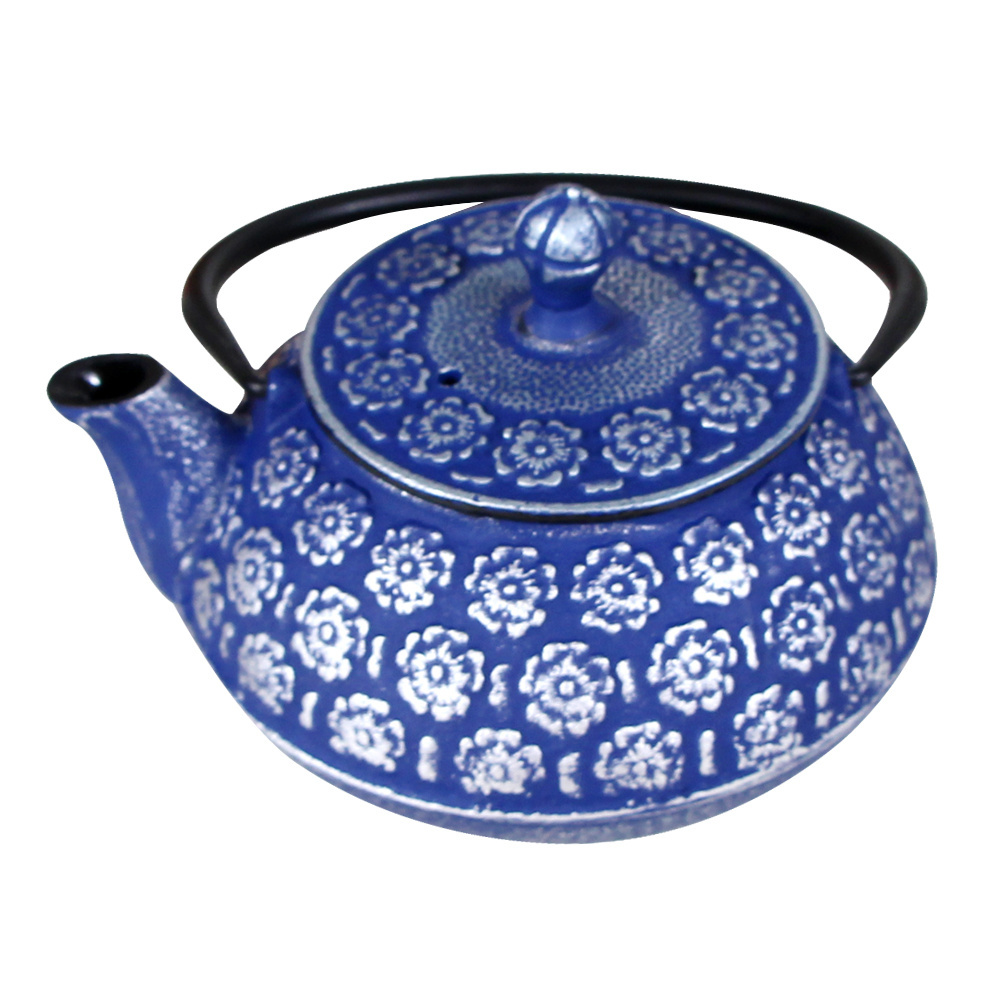 Cookwin blue cast iron Teaware Japanese Tea Kettle traditional style small cast iron teapot