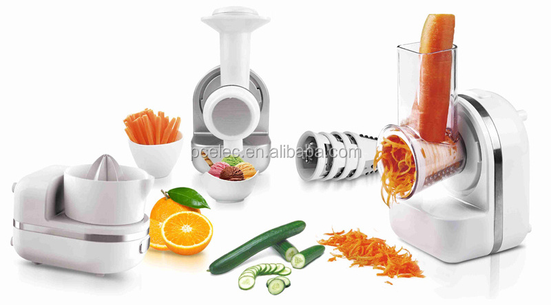 3 in 1 multi food processor with ice cream maker, salad maker and citrus juicer home ice cream maker