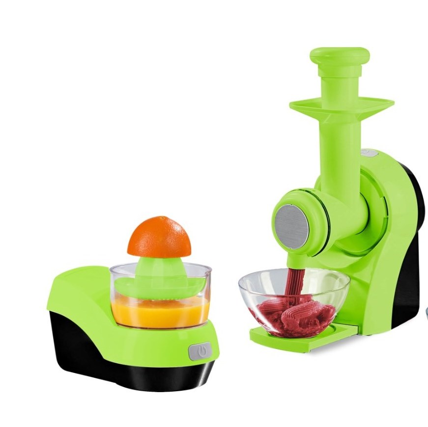 3 in 1 multifunction food processor with frozen fruit ice cream maker, citrus juicer and salad maker professional food processor