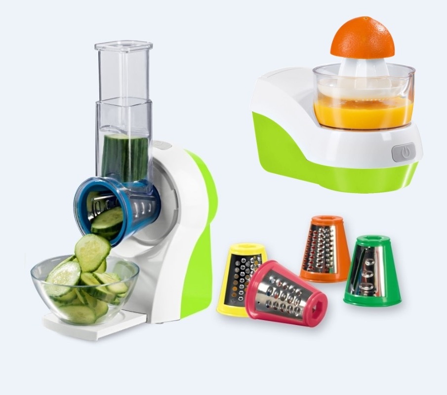 3 in 1 multifunction food processor with frozen fruit ice cream maker, citrus juicer and salad maker professional food processor