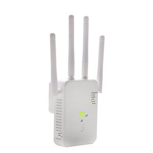 4 Antenna Wps 2.4G 5G 1200Mbps Long Range Dual Band WIFI Signal Amplifier Wireless Extender WIFI Booster 100M WIFI Extender