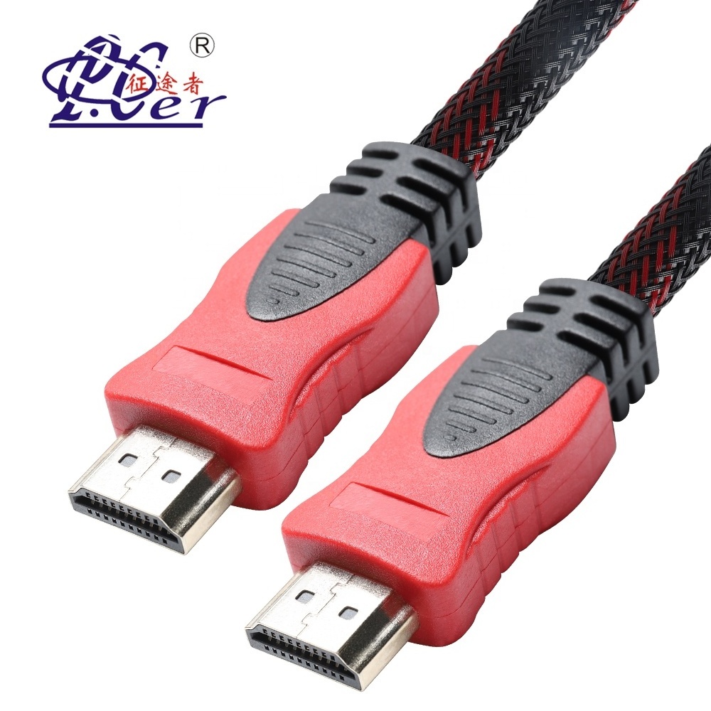 Customized HDMI to HDMI Cable Male to Male 1080P 4K 2.0 Braid HDMI Cables For HDTV Computer Projector