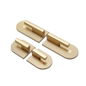 Golden Cupboard Handles/Modern Minimalist Cabinet Door Knobs/Brass Furniture Handles Modern Knobs & Pulls Brass Cabinet pulls