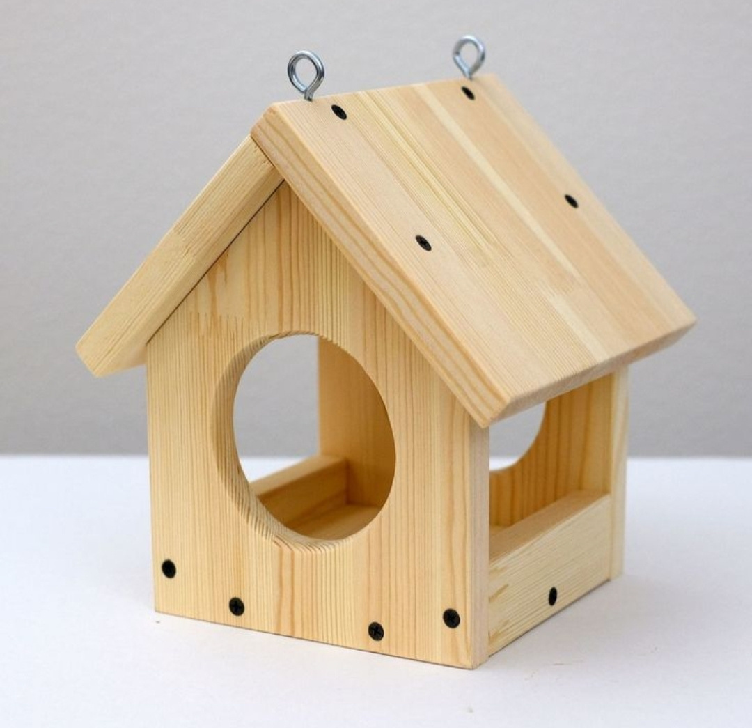 New Unfinished Small Wood Crafts Wooden Decorated Bird House/Wooden Hanging Hummingbird House Mini Bird Nests Parrot Nest Chalet