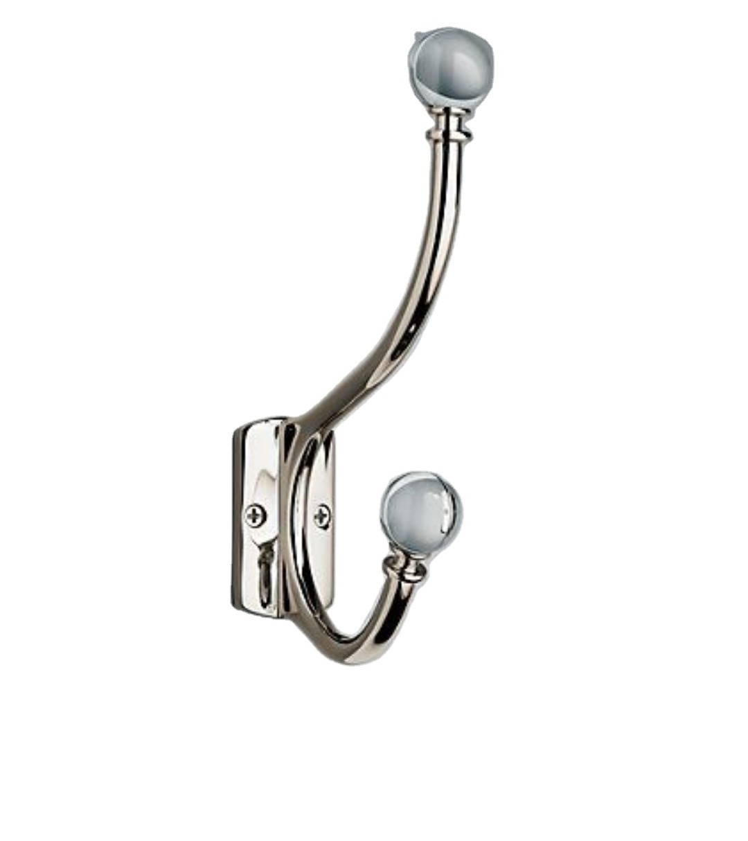 Heavy Duty Metal Brush Nickel two-claw hook/Wall Mounted Coat Towel Hooks/wall mounted hooks wall hanging coat hook and hanger