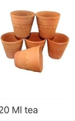 Terracotta Cups Tea Mug/Tea Glass Disposable Cups/Natural Clay Product Baked Clay Cups Terracotta Clay Craft Tea Coffee Cup mug