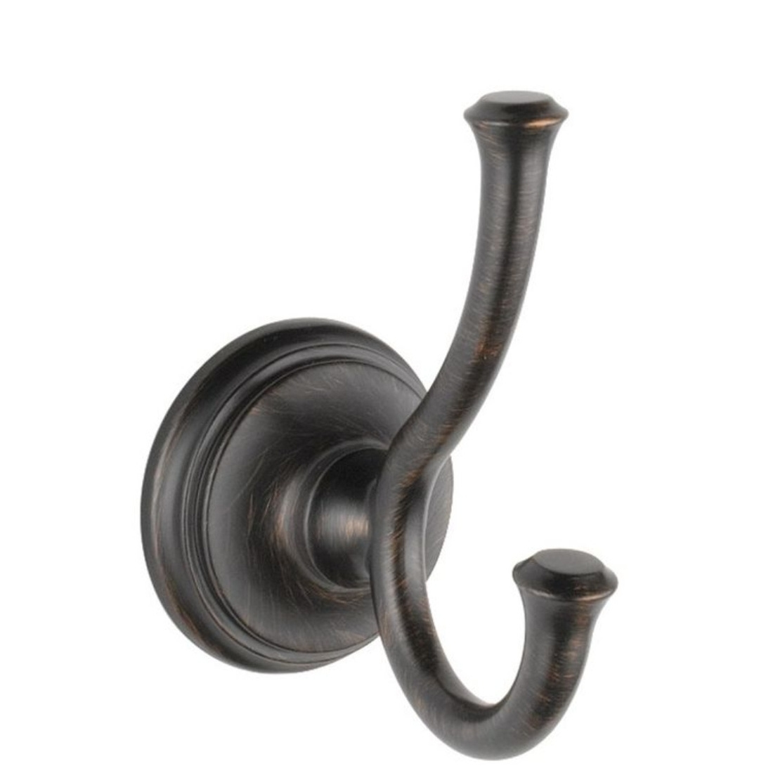 Metal vintage double towel coat hook wall mount black rustic coat hook/Cast Iron Hat and Coat Hook Wall Mounted Black Antique