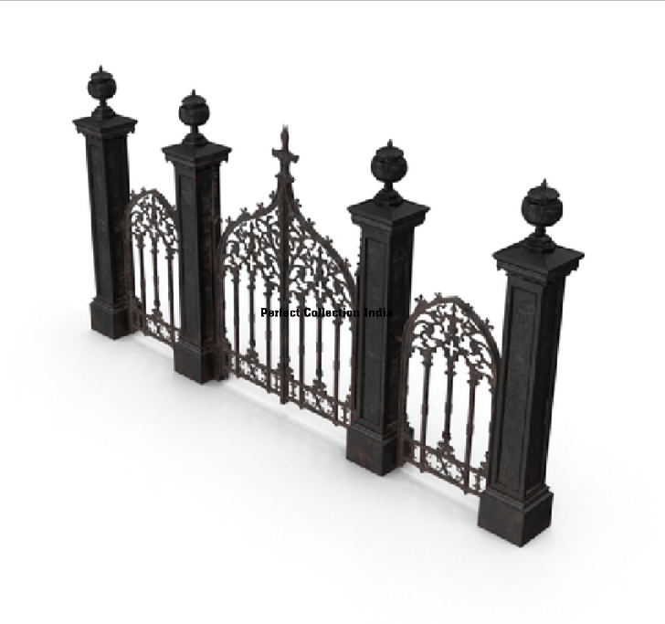 quality supplier custom home pool wrought iron fencing wholesale black metal gates fence for garden buildings