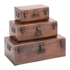 galvanized iron metal storage trunk box/trunk box for storage of goods/large storage box wooden storage box wooden box