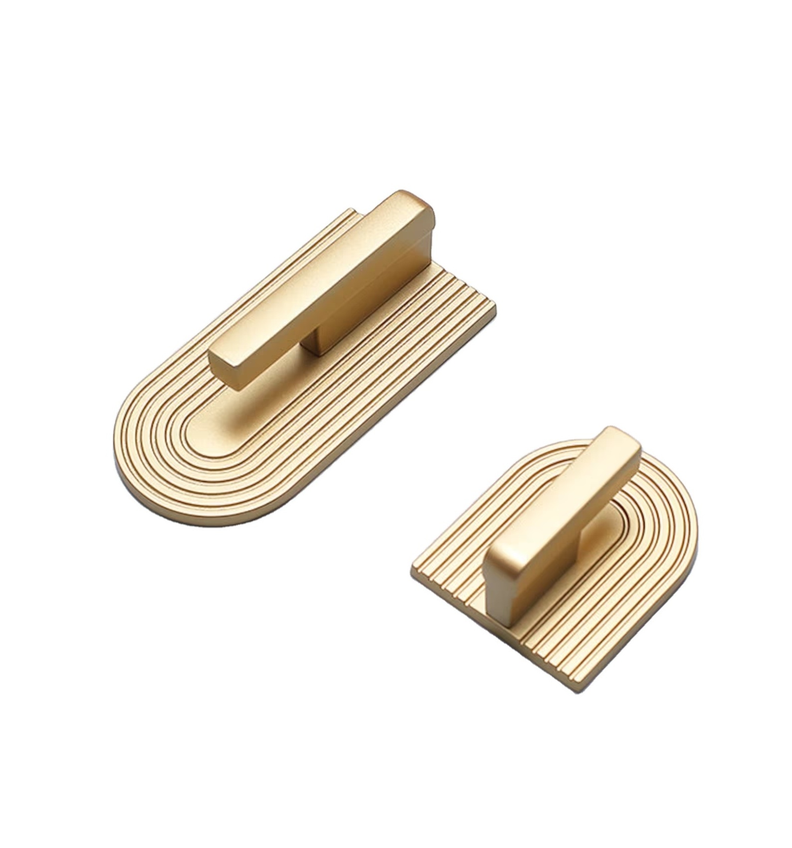 Golden Cupboard Handles/Modern Minimalist Cabinet Door Knobs/Brass Furniture Handles Modern Knobs & Pulls Brass Cabinet pulls