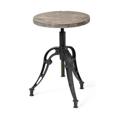 Hot Sale Industrial Metal Adjustable Height Bar Stools for Dining Outdoor Home Bar Cafe High Back Chair for Restaurant Furniture