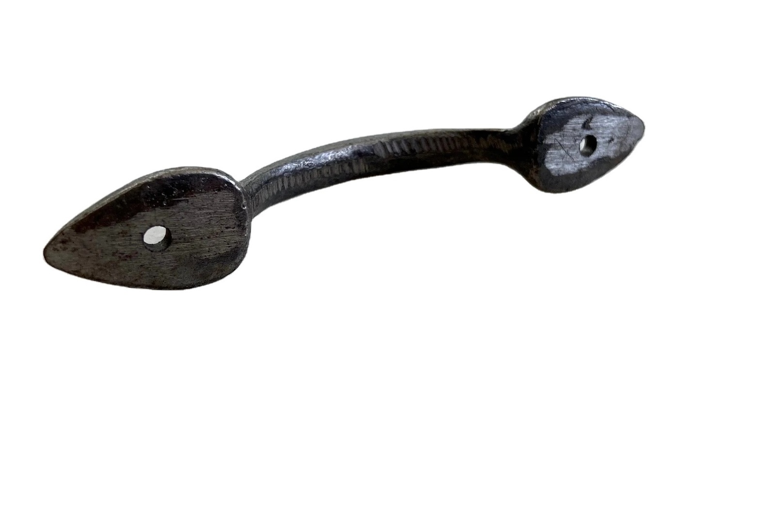 Cast iron curved handle/Kitchen cabinet handles/wardrobe handles black cast iron handles rustic cast iron handles for cabinet