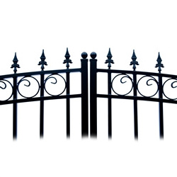 High Quality Galvanized Metal Models Wrought Iron Gates Single Main Door Exterior Iron Gate Luxury wrought iron main gate design