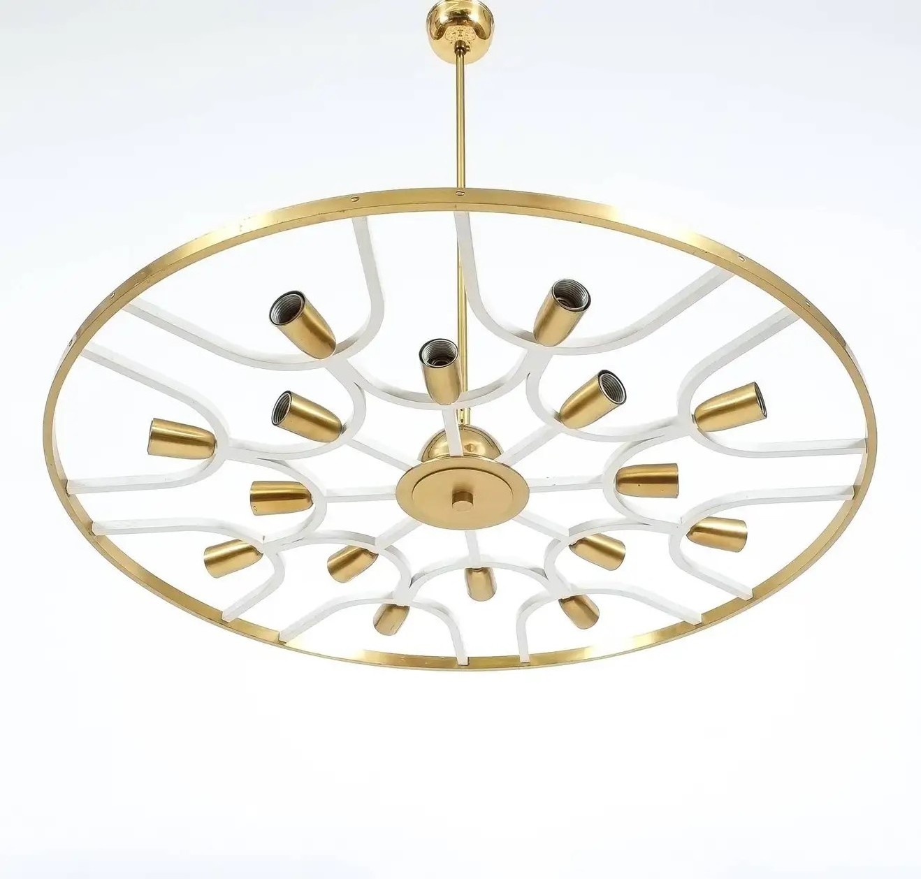 chandelier/metal chandelier/wood chandelier brass metal chandelier chandelier Hotel Brass Disc Semi Flush Mount Or Chandelier