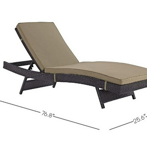 Leisure Rattan Daybed Garden Sun Lounger Pool Furniture With Adjustable Backrest Rattan Outdoor Beach Chaise Lounger outdoor