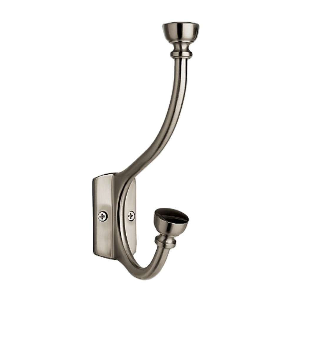 Heavy Duty Metal Brush Nickel two-claw hook/Wall Mounted Coat Towel Hooks/wall mounted hooks wall hanging coat hook and hanger