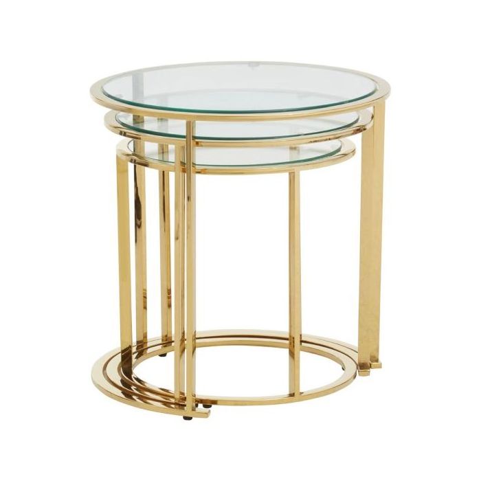 Contemporary Modern style Metal Side Table Italian Design round transparent acrylic Bed Side Table marble coffee table for room