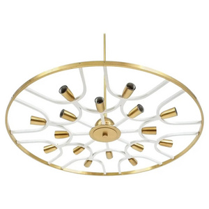 chandelier/metal chandelier/wood chandelier brass metal chandelier chandelier Hotel Brass Disc Semi Flush Mount Or Chandelier