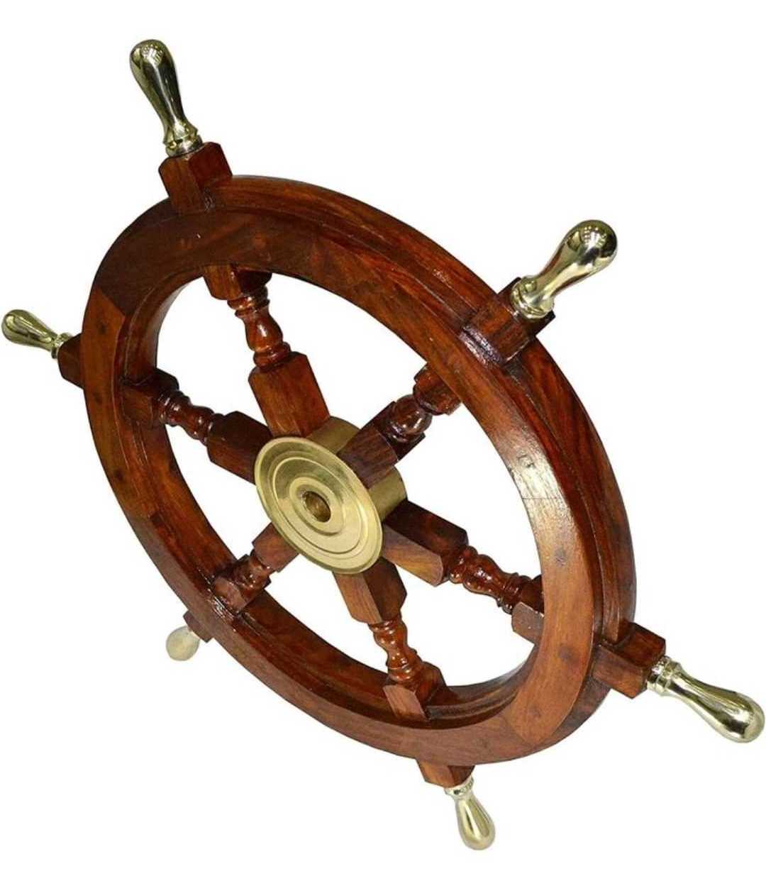 teak marine steering wheel wood/marine steel steering wheel marine teak wood brass ship wheel/Hot Sale Marine Boat ship wheel