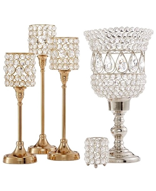 crystal glass ball candle holder candelabra/candelabra centerpiece/table centerpiece