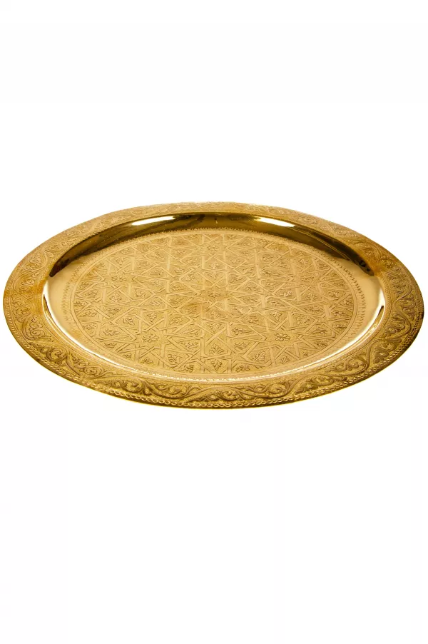 eating utensils/Wedding Hammered Wall Decoration Clear Wash Glass Charger Plates Gold Rim tray Fruit Tray hotel round trays