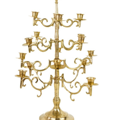 Latest 9 Arms 5 arms Tall Candelabra Wedding Centerpieces Decoration Square Base 12 Arms Gold Metal Poles brass metal Candelabra