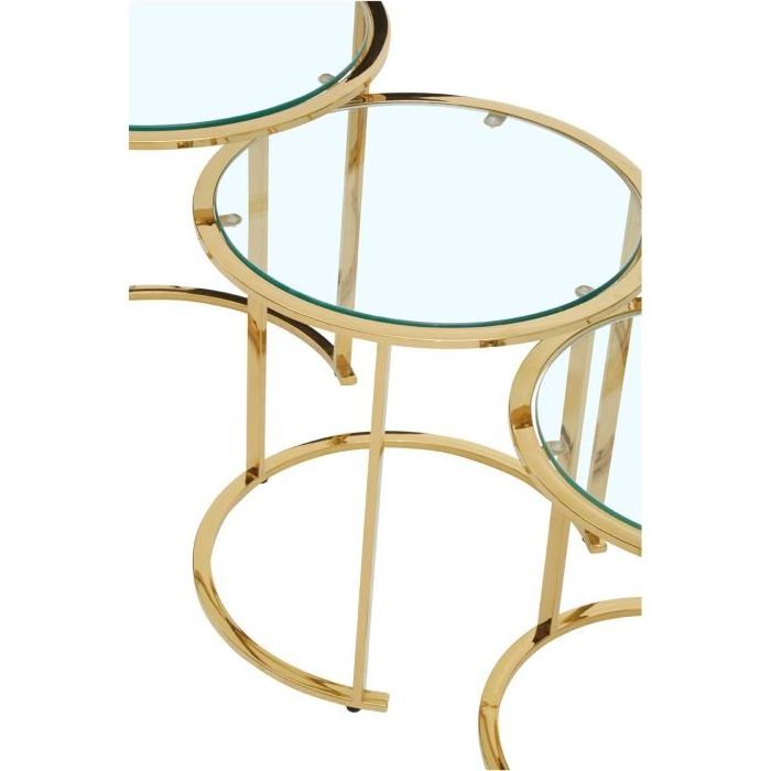 Contemporary Modern style Metal Side Table Italian Design round transparent acrylic Bed Side Table marble coffee table for room