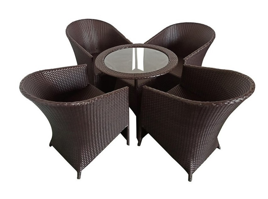 Space-saver Patio Balcony Furniture 3 Pcs Rattan Outdoor Coffee Table And Chairs Set For 2 wicker furniture rattan furniture