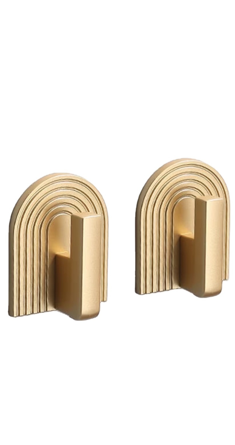 Golden Cupboard Handles/Modern Minimalist Cabinet Door Knobs/Brass Furniture Handles Modern Knobs & Pulls Brass Cabinet pulls