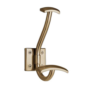 Heavy Duty Metal Brush Nickel two-claw hook/Wall Mounted Coat Towel Hooks/wall mounted hooks wall hanging coat hook and hanger