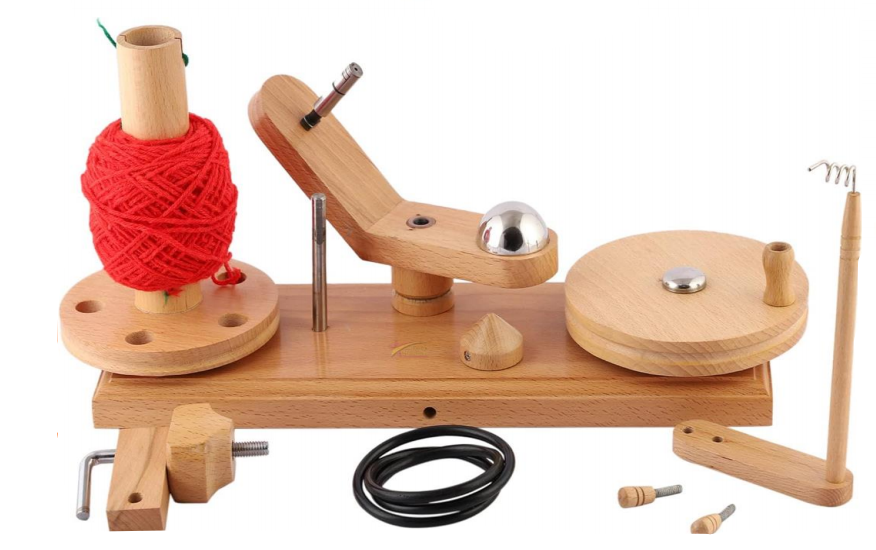 Handcrafted Large Rosewood Yarn Winder Heavy Duty Natural Ball Winder for Knitting Crocheting Plastic Product Making Machinery