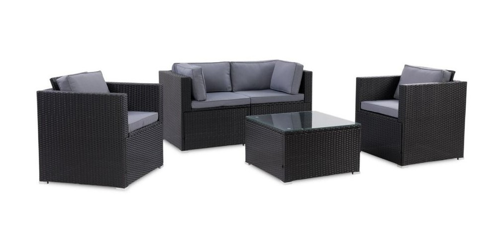 Outdoor Rattan Chair Seat Coffee Table Patio Wicker Bristo set and Garden PE rattan conversational set outdoor furniture