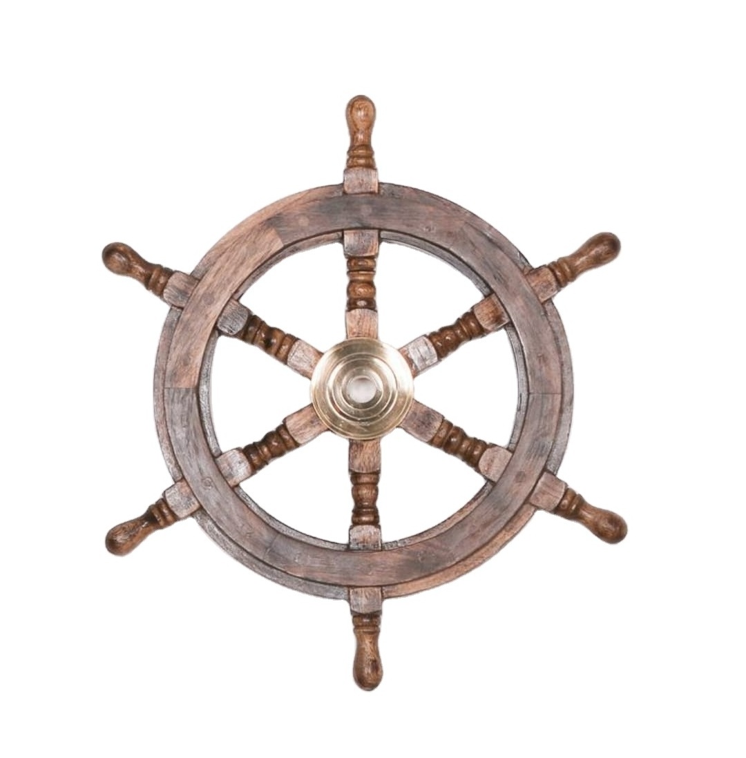 teak marine steering wheel wood/marine steel steering wheel marine teak wood brass ship wheel/Hot Sale Marine Boat ship wheel