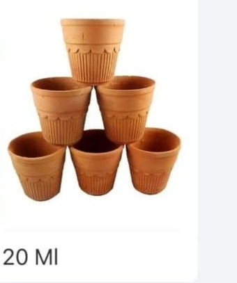 Terracotta Cups Tea Mug/Tea Glass Disposable Cups/Natural Clay Product Baked Clay Cups Terracotta Clay Craft Tea Coffee Cup mug