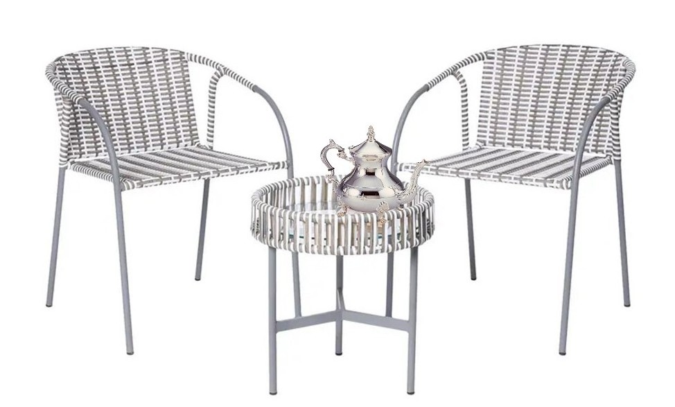 3 piece coffee table rattan chair home garden balcony patio outdoor furniture Outdoor Coffee Table And Chairs Set 2 for hotels