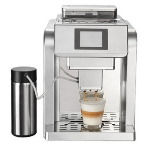 2022 New Design Easy to Operate One Touch Cappuccino and Espresso Fully Automatic Coffee Machine with Milk Container