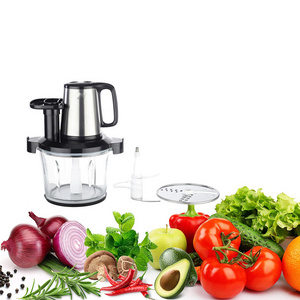 Electric Mini Garlic Chopper Waterproof with Stainless Steel Blades for Stir Nuts Chili Onion Meat Mini Food Processor