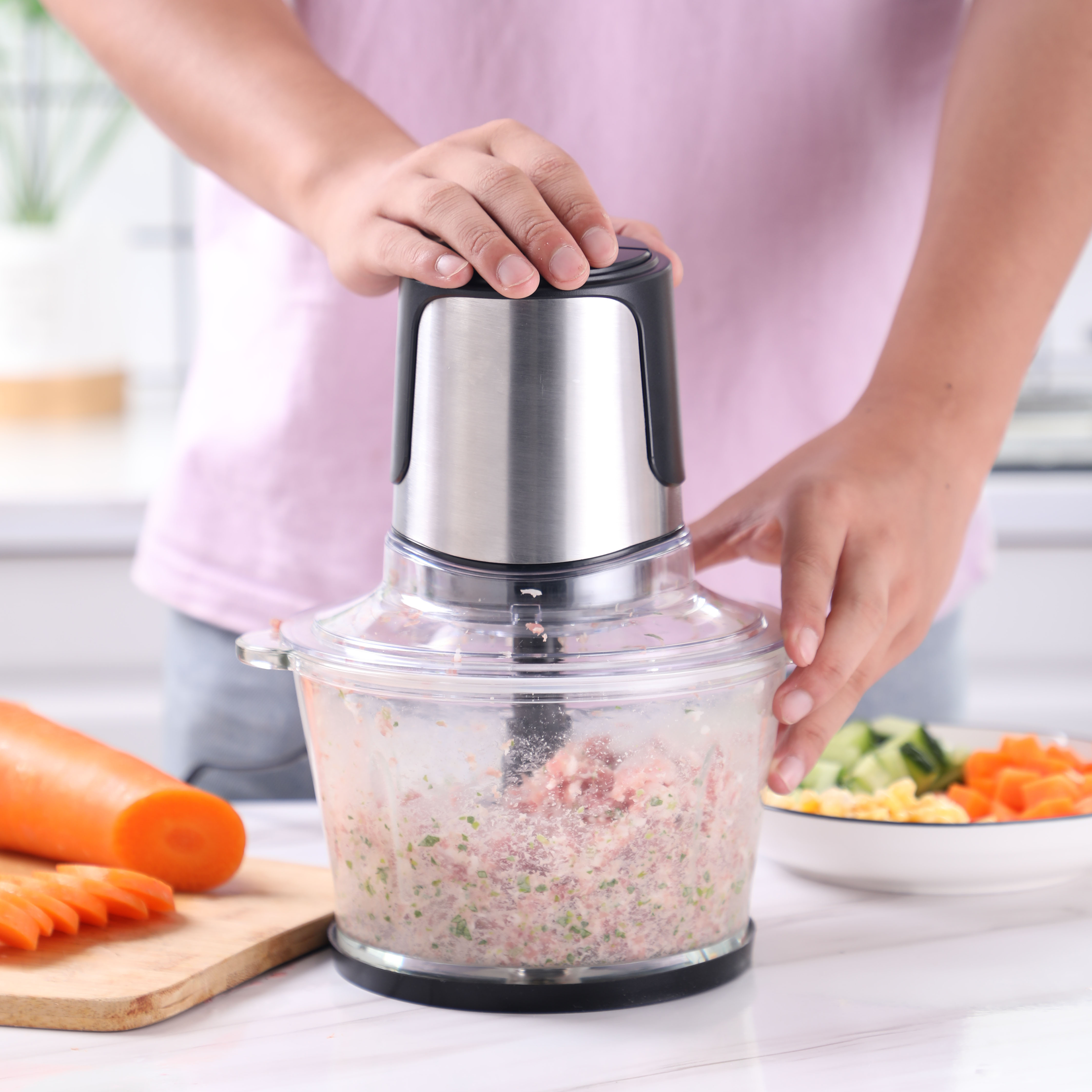 Home Appliances 1L Quick Chopper Machine Multi-function Vegetable Meat onion Food Processors Electric Chopper