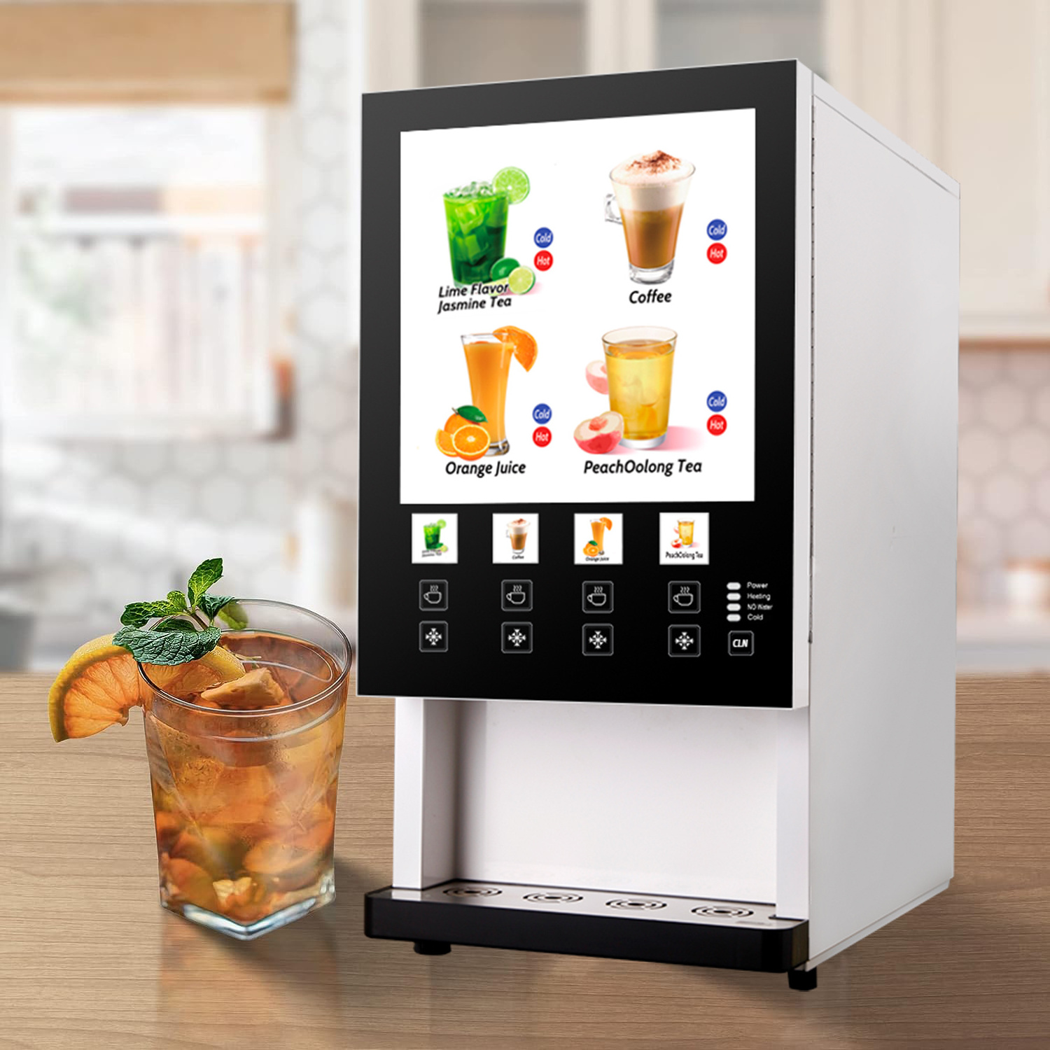 Good Quality Smart Instant 4 Powder Tank Water Commercial Tea Juice Coffee Vending Machine For Business