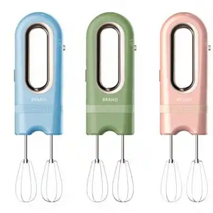 Mini portable egg beater  Wireless Electric Hand Mixer with 2 Whisks Mixer Hand Blender Hand Mixer Manual