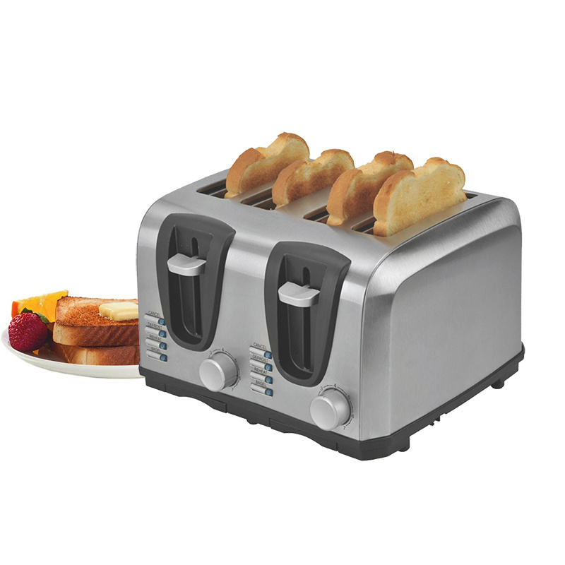 Digital electric 4 slices kitchen machine with bagel function modern toaster automatic bread maker Bread toaster