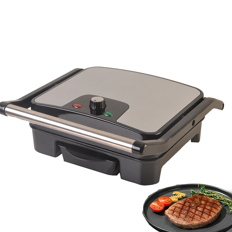 Hot Sale High Quality Multifunctional Stainless Steel Panini Maker Machine Electric Portable BBQ Grill