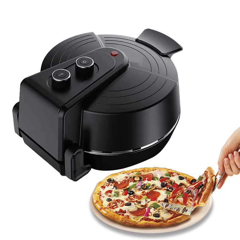 1200W China Smokeless Pizza Making Cheap Cost Electric Round Commercial Pizza Oven Toaster & Pizza Maker Machine