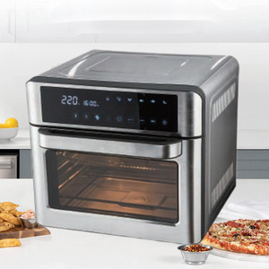 1800W Power 12 Preset Cooking Menu Stainless Steel With Visible Window 25L Digital Air Fyrer Oven