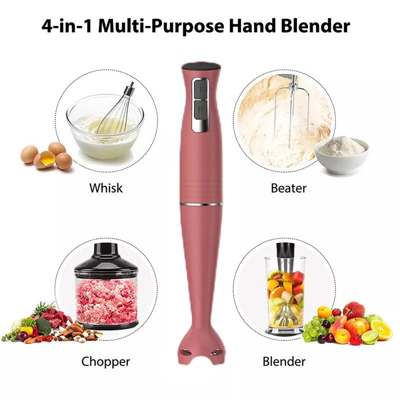 Industrial 600W Chef Hand Mixer Food processor Held Stick Portable Hand Blender with Plastic Blades