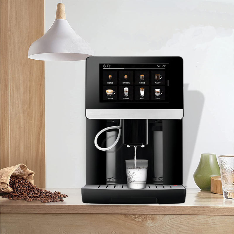 Good Quality 7 Inches Full Graphic Display for Brewing 22 Kinds of Beverage Fully Automatic Coffee Machine For Home Office Use