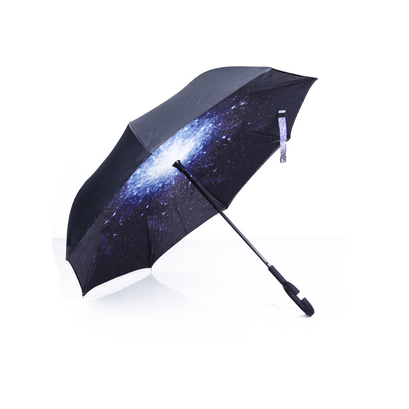 Automatic Windproof Inverted Umbrella Reverse Folding Umbrella Multiple Colors It can Keep Out Rain and Sunshine